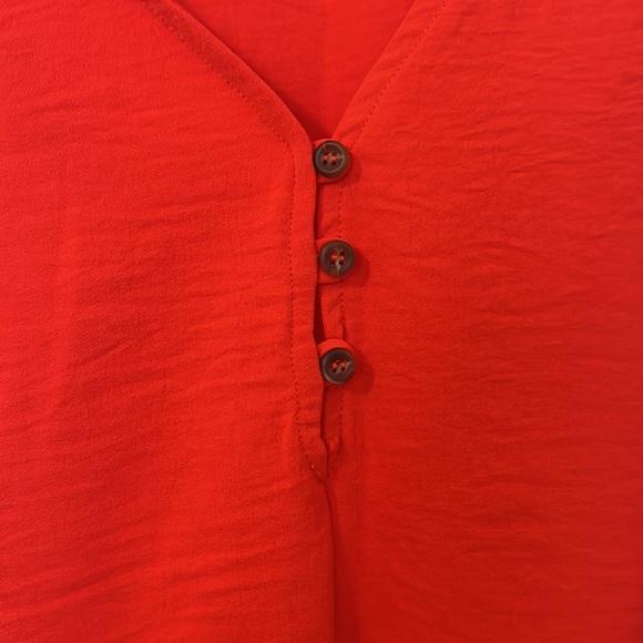 Everly for Anthropologie Red Button Tank Top - Picture 4 of 6